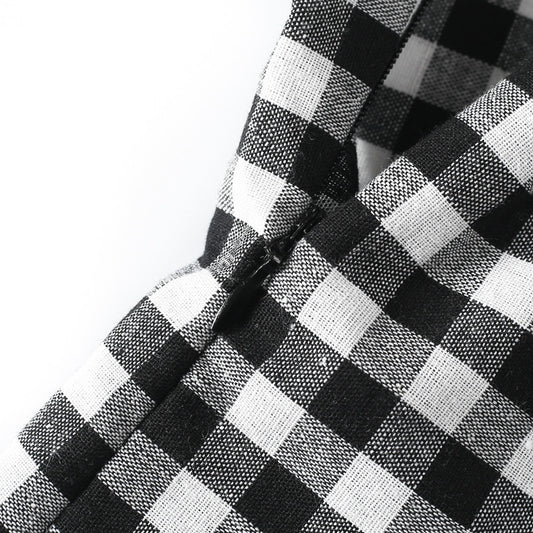 Women'S Plaid Sling Dress