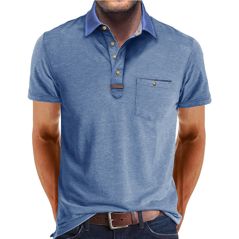 European And American Men'S Clothing Short Sleeve