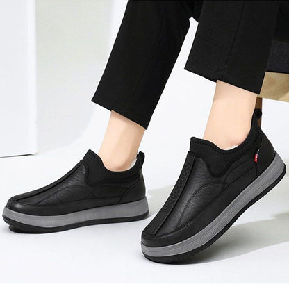 Warm Fleece Snow Boots Round-Toed Platform Ankle