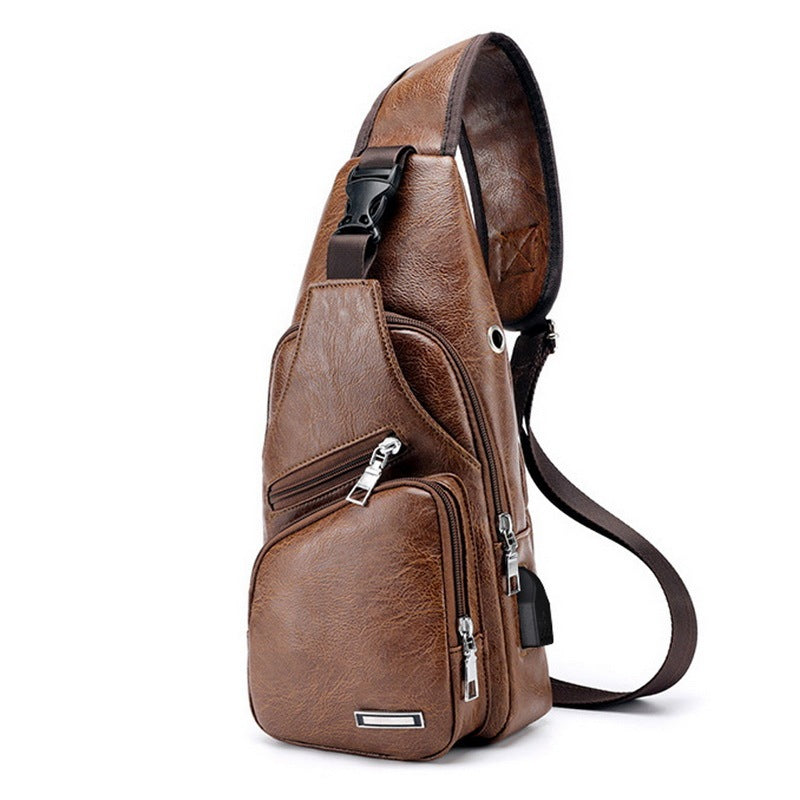 Usb Charging Bag Chest Bag For Custom
