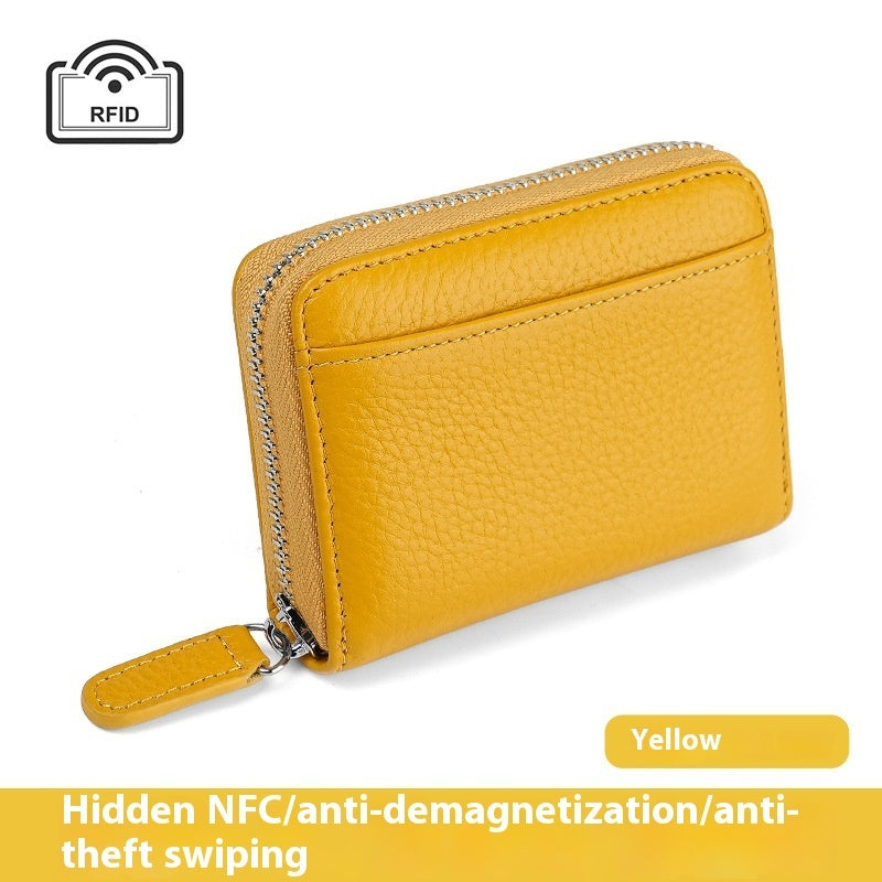 2024 Rfid Genuine Leather Card Wallet Purse