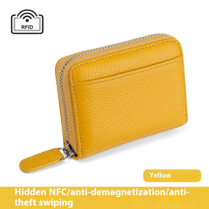 2024 Rfid Genuine Leather Card Wallet Purse