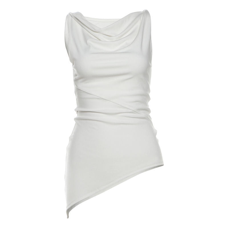 Women'S Multi-Wear Collarbone Thin Shoulder T-Shirt Summer
