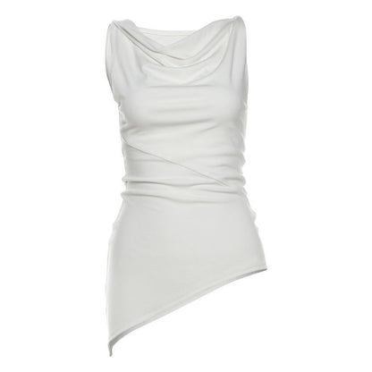 Women'S Multi-Wear Collarbone Thin Shoulder T-Shirt Summer