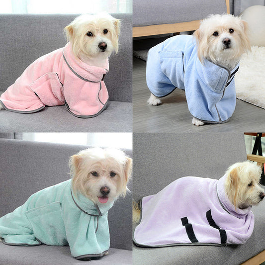 速乾性吸水性タオル 犬用バスローブ 犬用バス