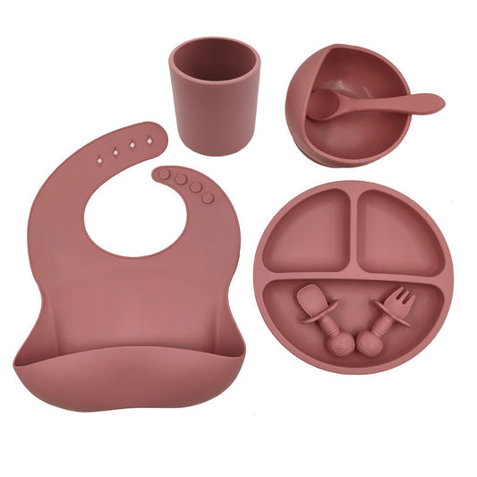 Baby Cutlery Set Silicone Bib Silicone Cup