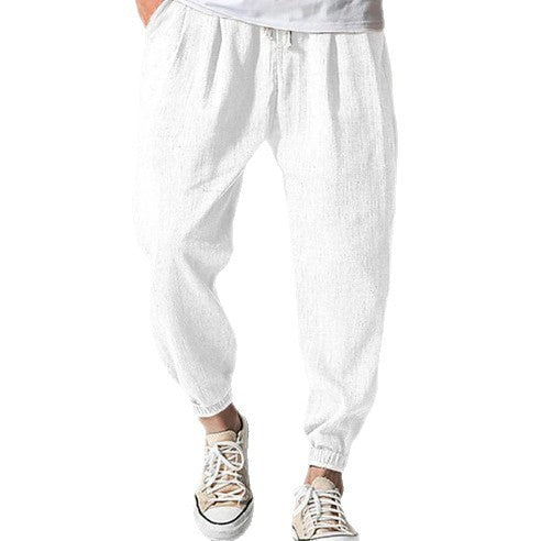 Casual Loose Men'S Summer Ankle Banded Pants
