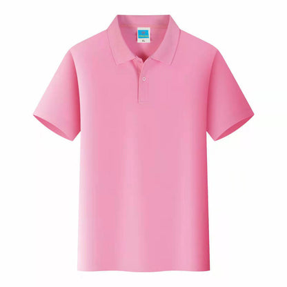 Men'S Solid Color Polo Collar T-Shirt Blank