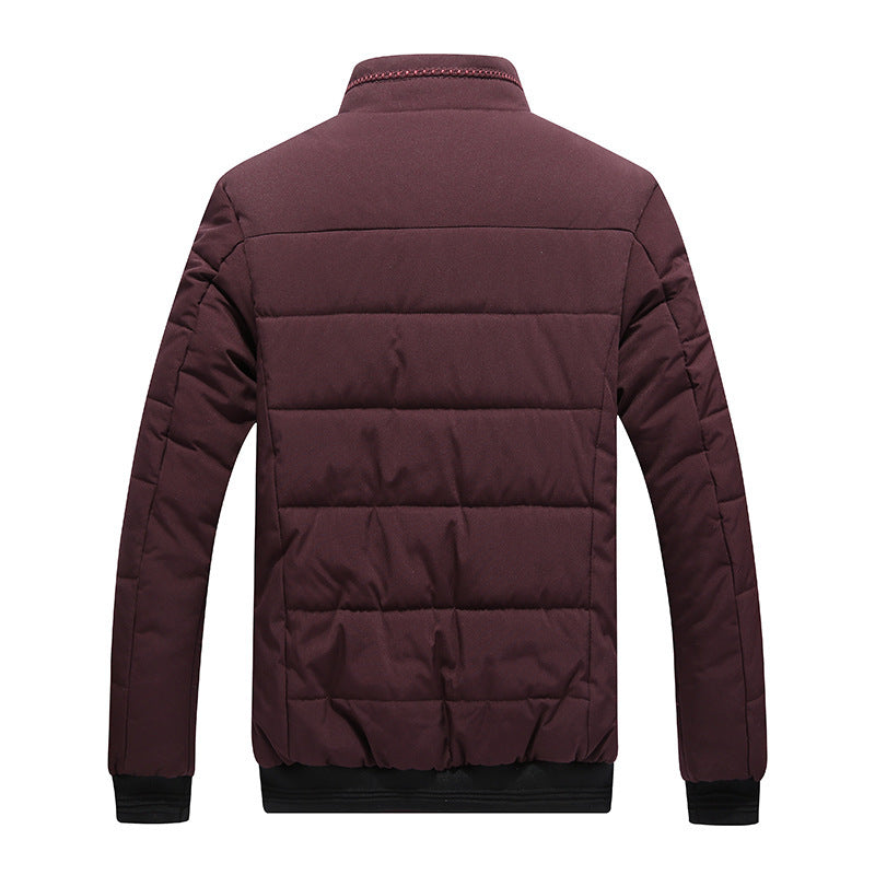 Coat Men'S Cotton Clothing Korean Style Fleece-Lined