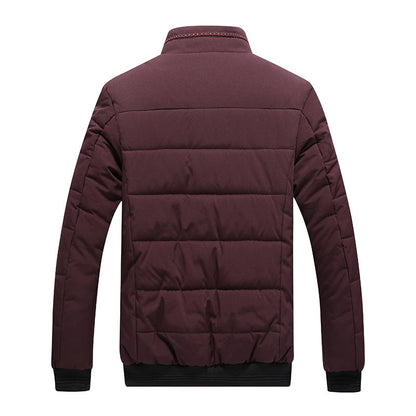 Coat Men'S Cotton Clothing Korean Style Fleece-Lined