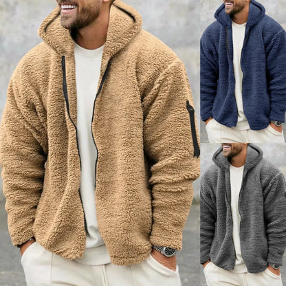 Jacket Men'S Autumn And Fleece -Sided Wear