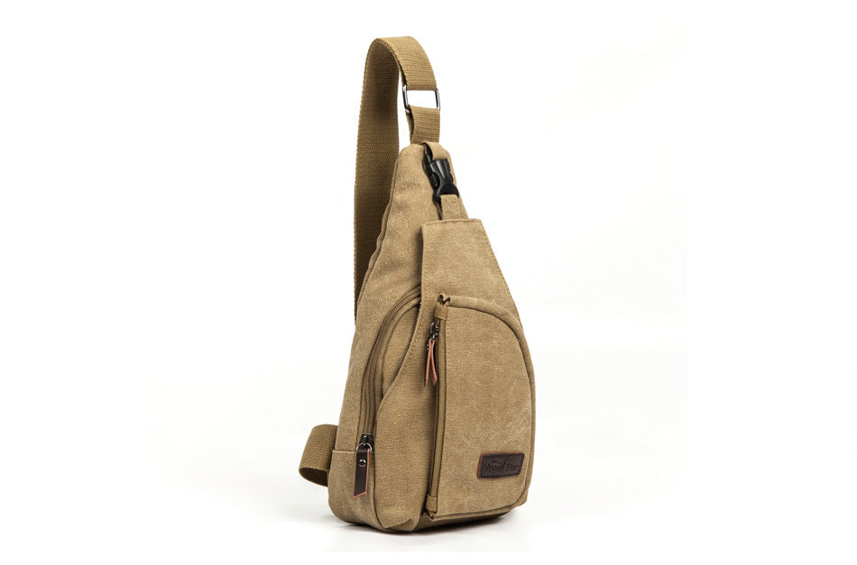 Chest Pack Canvas Crossbody Bags For Shoulder