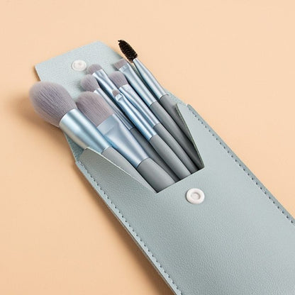 Travel Portable 8 Mini Makeup Brush Beauty