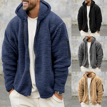 Jacket Men'S Autumn And Fleece -Sided Wear