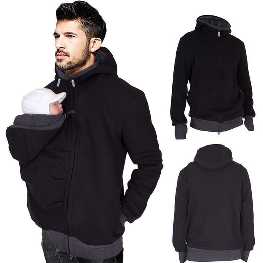 Two In One Multifunctional Kangaroo Dad Sweater