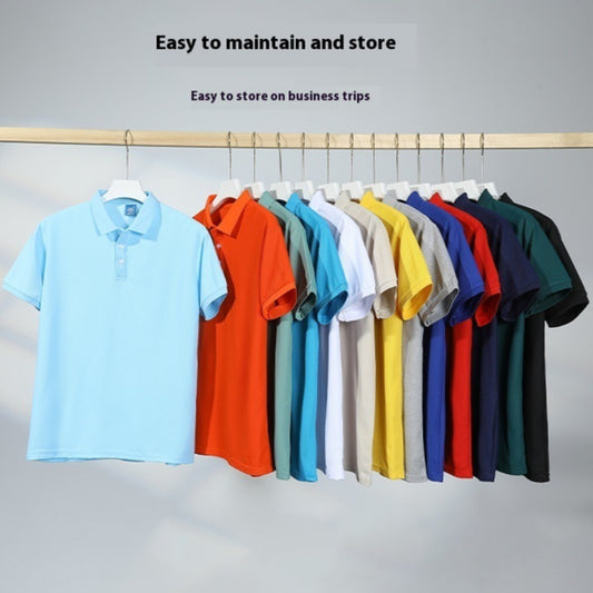 Men'S Solid Color Polo Collar T-Shirt Blank