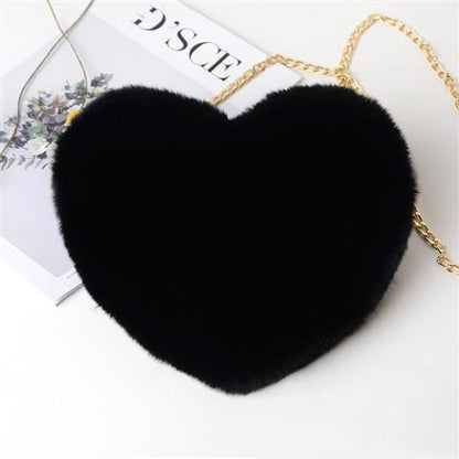Love Bags For Plush Chain Shoulder Bags