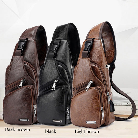 Usb Charging Bag Chest Bag For Custom