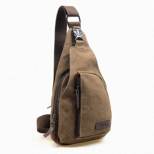 Chest Pack Canvas Crossbody Bags For Shoulder