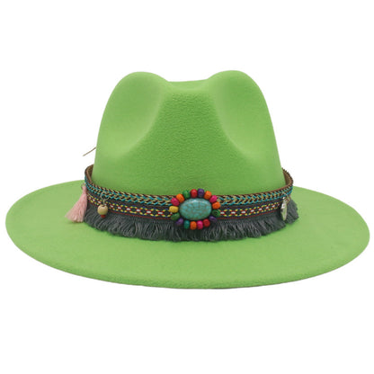 Ethnic Style Western Cowboy Hat Gem Accessories