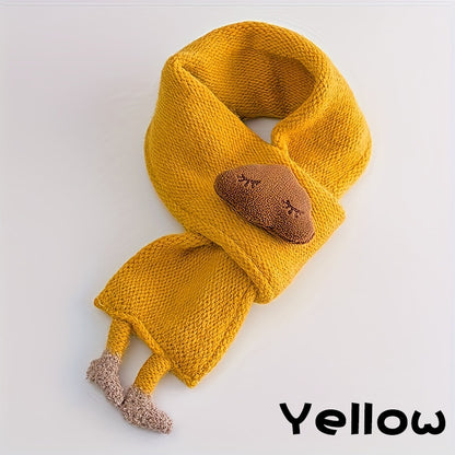 Children'S Scarf, Girls Knitted Scarf, Cloud Neck