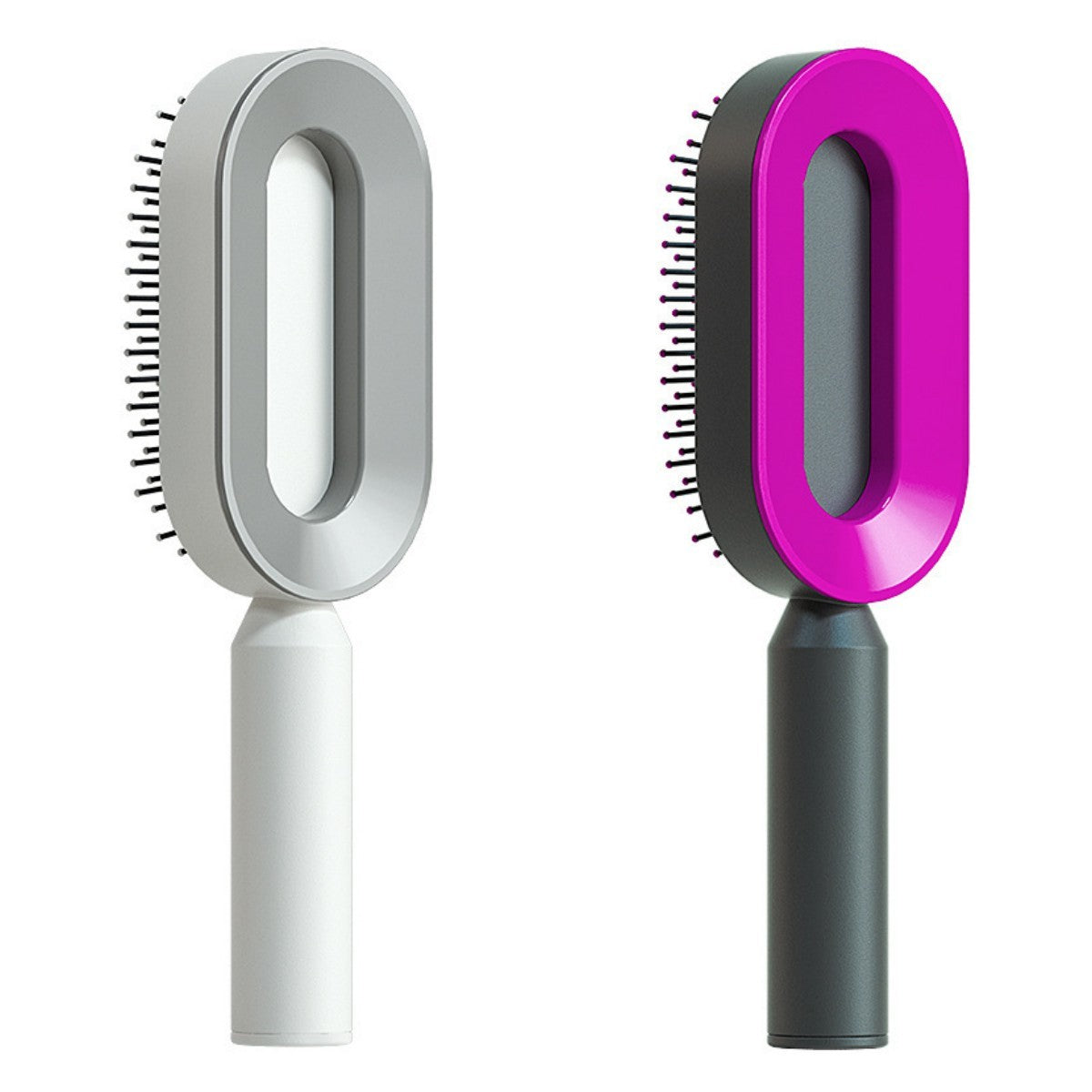 Self Cleaning Hair Brush For One-Key Cleaning