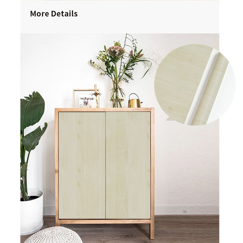 Wood Grain Wallpaper Self-Adhesive Wardrobe Furniture Door