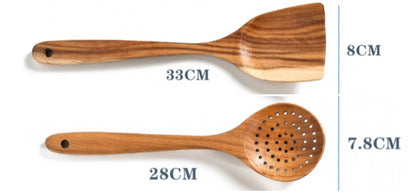 Teak Natural Wood Tableware Spoon Ladle Turner