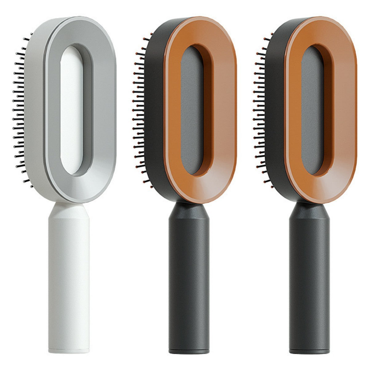 Self Cleaning Hair Brush For One-Key Cleaning