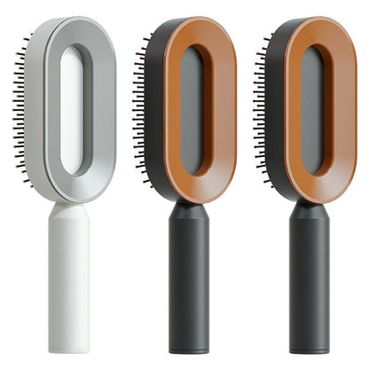 Self Cleaning Hair Brush For One-Key Cleaning