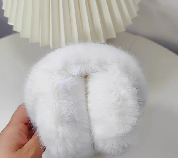 女の子用ふわふわイヤーマフ
