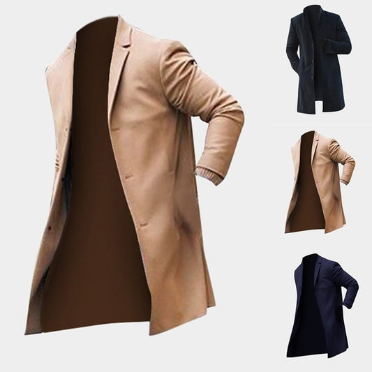 Men'S Trench Jackets Coats Overcoat Classic Jackets