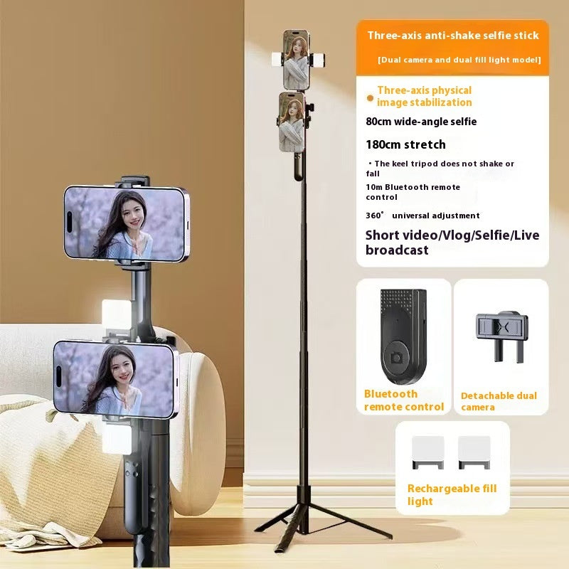 Mobile Phone Bluetooth Selfie Stick Stabilizer Floor