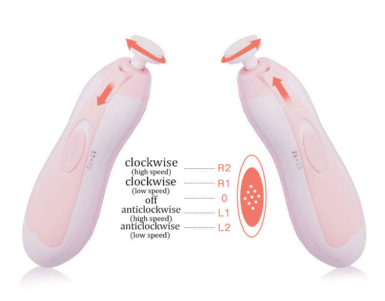 Anti-Scratch Multifunctional Baby Electric Nail Polisher