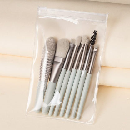 Travel Portable 8 Mini Makeup Brush Beauty