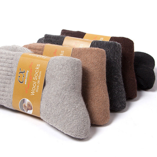Men'S Thick Terry Thermal Socks Thick Rabbit