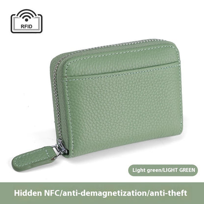 2024 Rfid Genuine Leather Card Wallet Purse