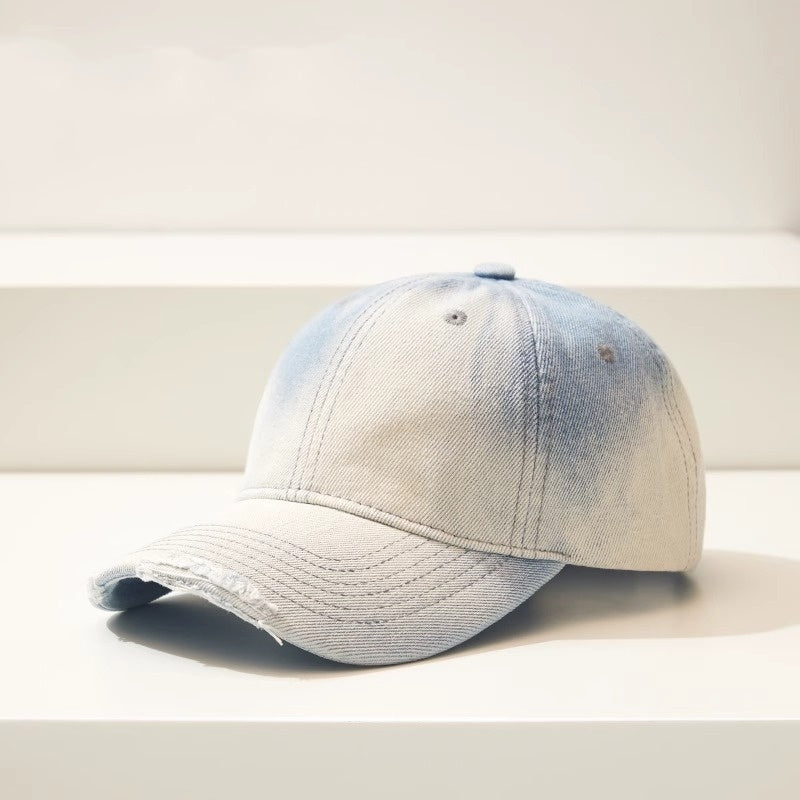 Distressed Denim Casual All-Match Ripped Baseball Cap