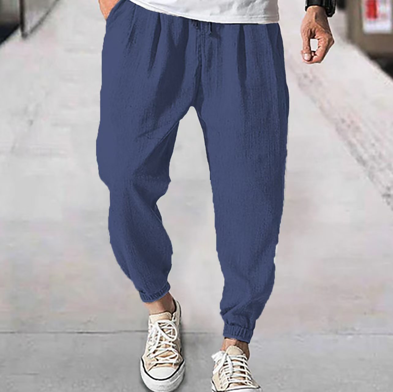 Casual Loose Men'S Summer Ankle Banded Pants