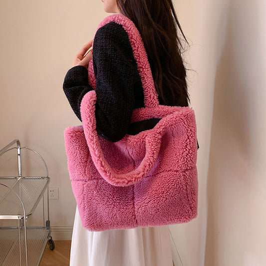 Women'S Designer Luxury Plush Bag Cute Tote