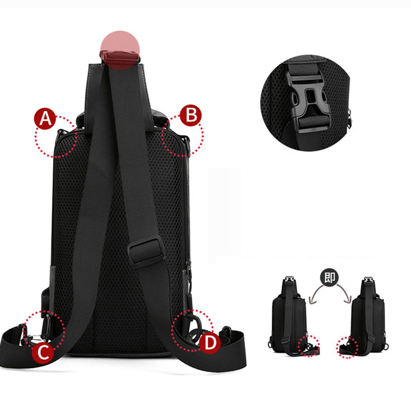Multifunction Bags For Nylon Backpack Crossbody Shoulder