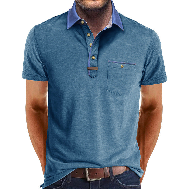 European And American Men'S Clothing Short Sleeve