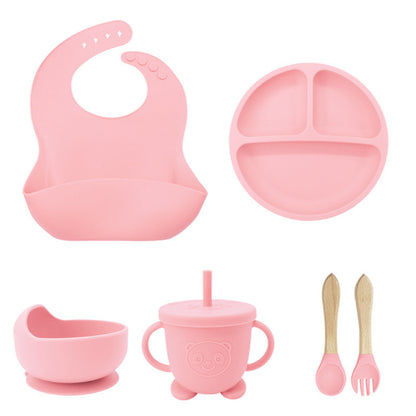 Children'S Tableware Silicone 6 Pieces Suit Maternal