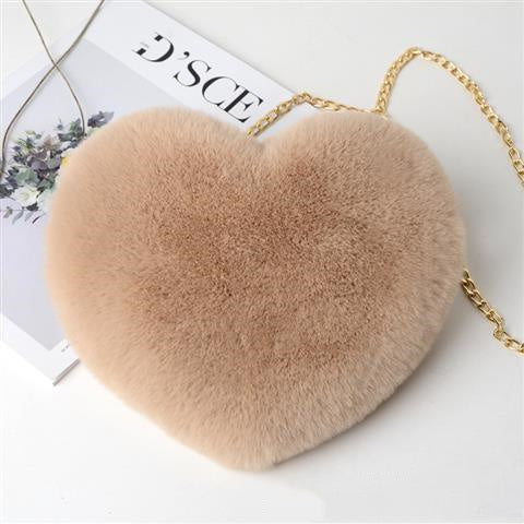 Love Bags For Plush Chain Shoulder Bags