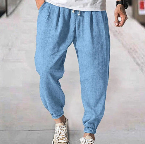 Casual Loose Men'S Summer Ankle Banded Pants