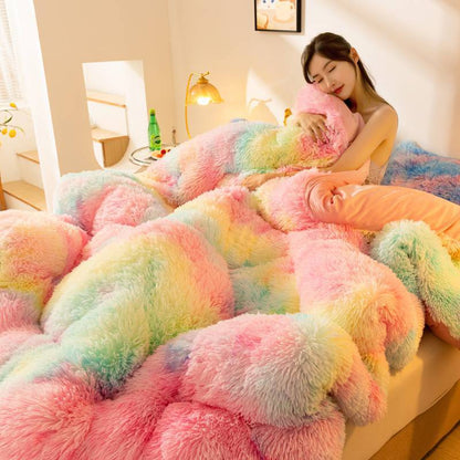 Super Soft Fleece Mink Crystal Velvet Thickened