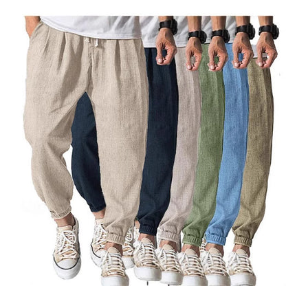 Casual Loose Men'S Summer Ankle Banded Pants
