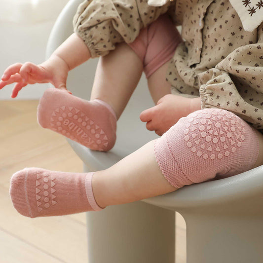 Summer Children'S Knee Pads Floor Socks Set