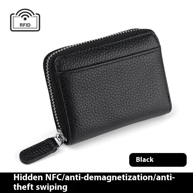 2024 Rfid Genuine Leather Card Wallet Purse