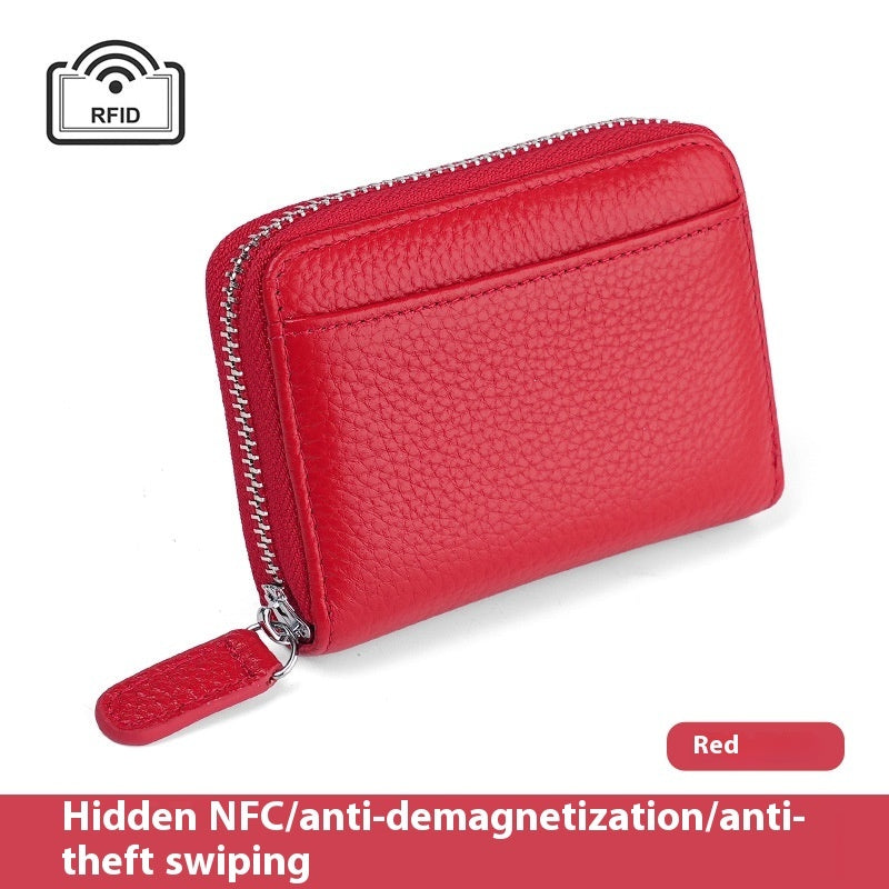 2024 Rfid Genuine Leather Card Wallet Purse